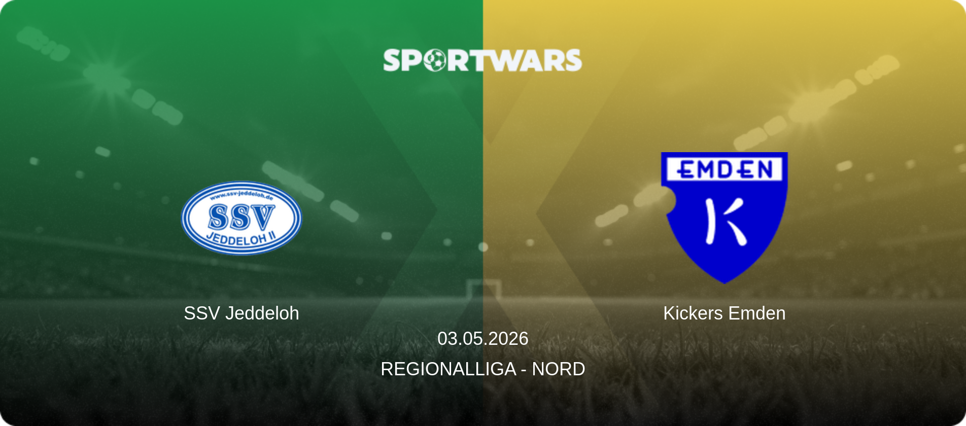 SSV Jeddeloh — Kickers Emden, 03.05.2026 — Regionalliga - Nord (match preview)