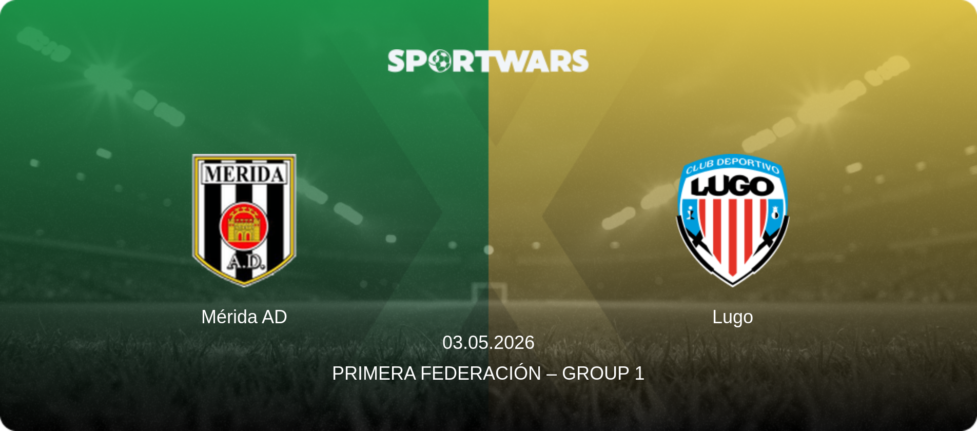 Mérida AD — Lugo, 03.05.2026 — Primera Federación – Group 1 (match preview)