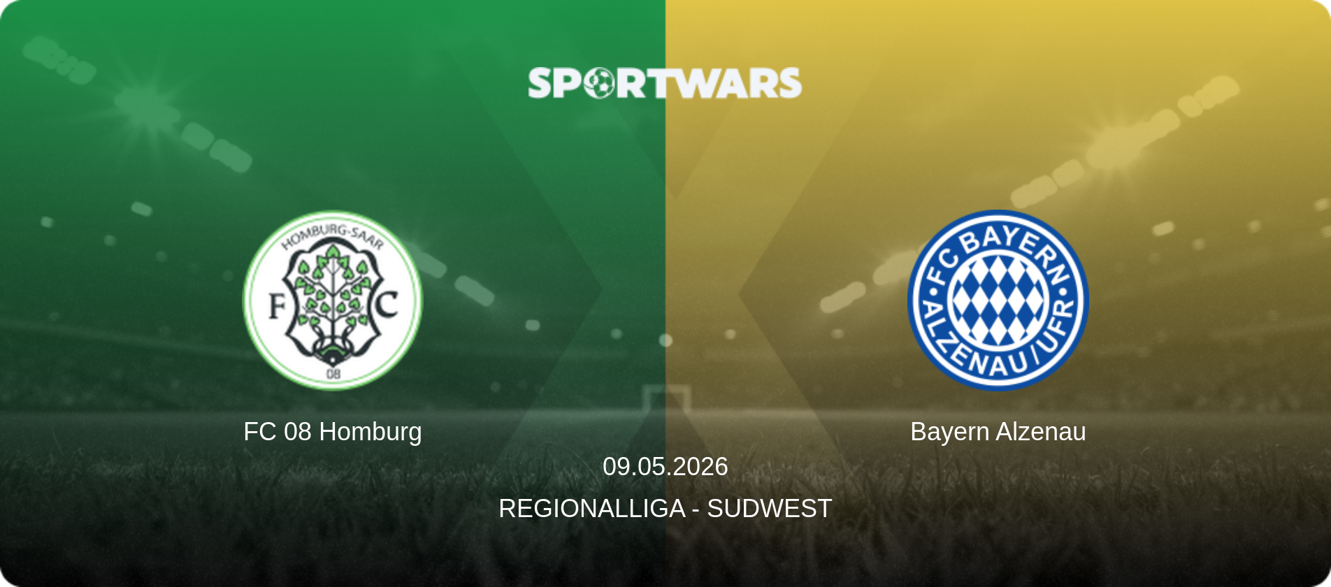 FC 08 Homburg — Bayern Alzenau, 09.05.2026 — Regionalliga - SudWest (match preview)