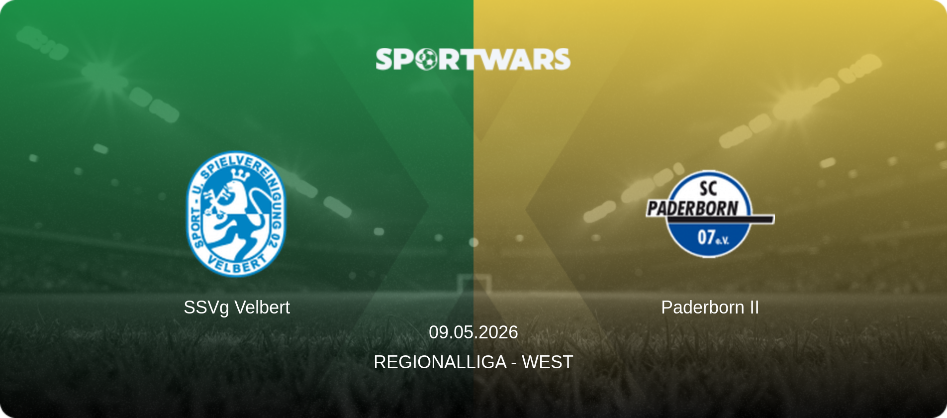 SSVg Velbert — Paderborn II, 09.05.2026 — Regionalliga - West (match preview)