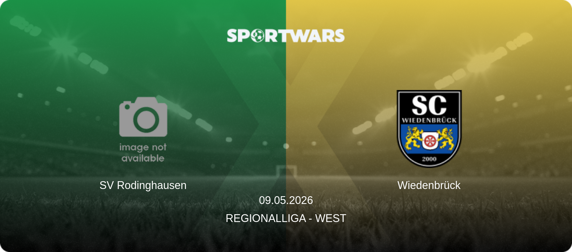 SV Rodinghausen — Wiedenbrück, 09.05.2026 — Regionalliga - West (match preview)