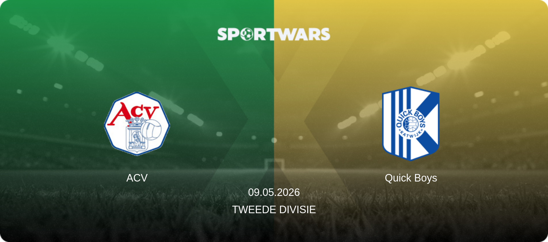 ACV — Quick Boys, 09.05.2026 — Tweede Divisie (match preview)
