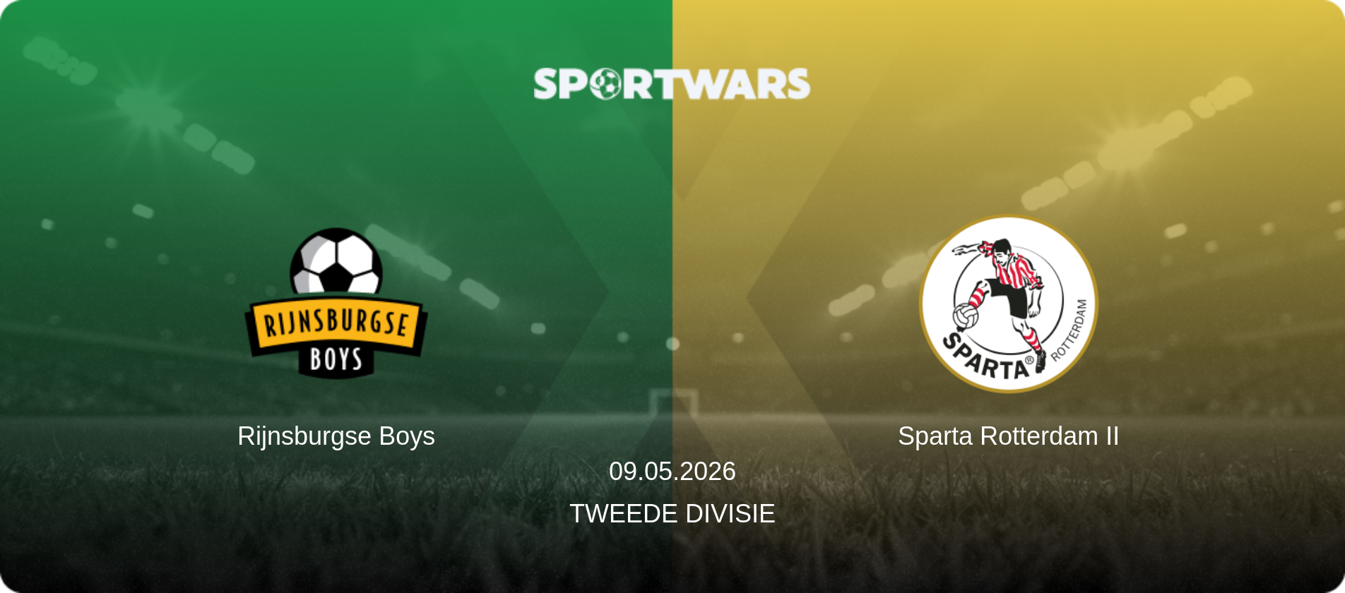 Rijnsburgse Boys — Sparta Rotterdam II, 09.05.2026 — Tweede Divisie (match preview)