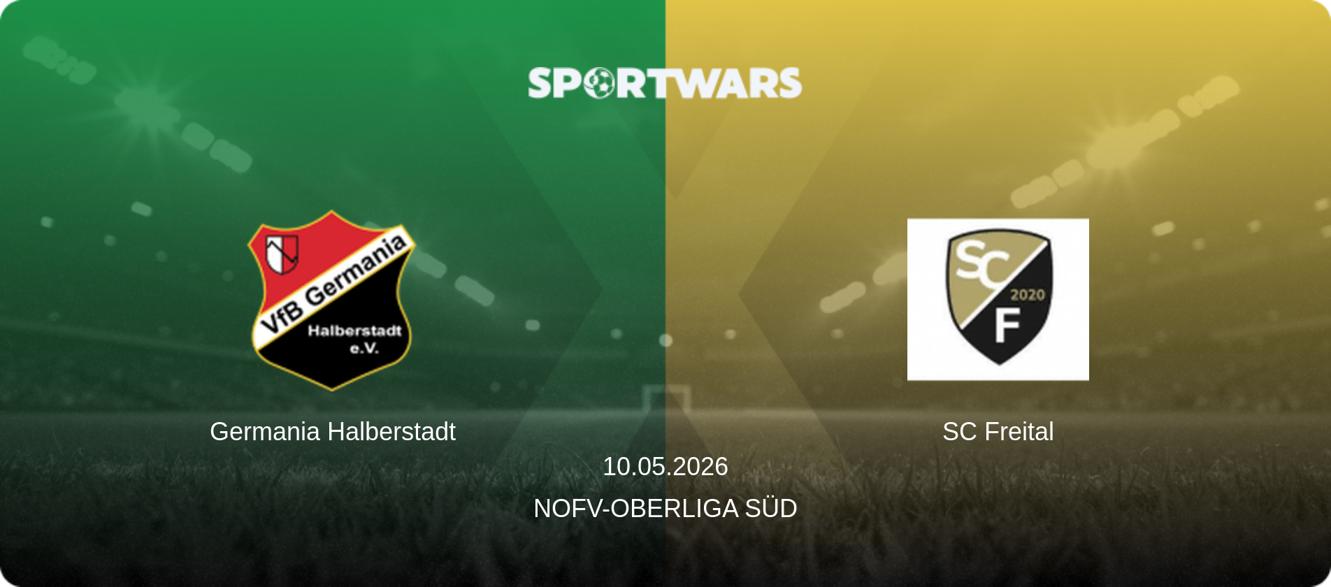 Germania Halberstadt — SC Freital, 10.05.2026 — NOFV-Oberliga Süd (match preview)