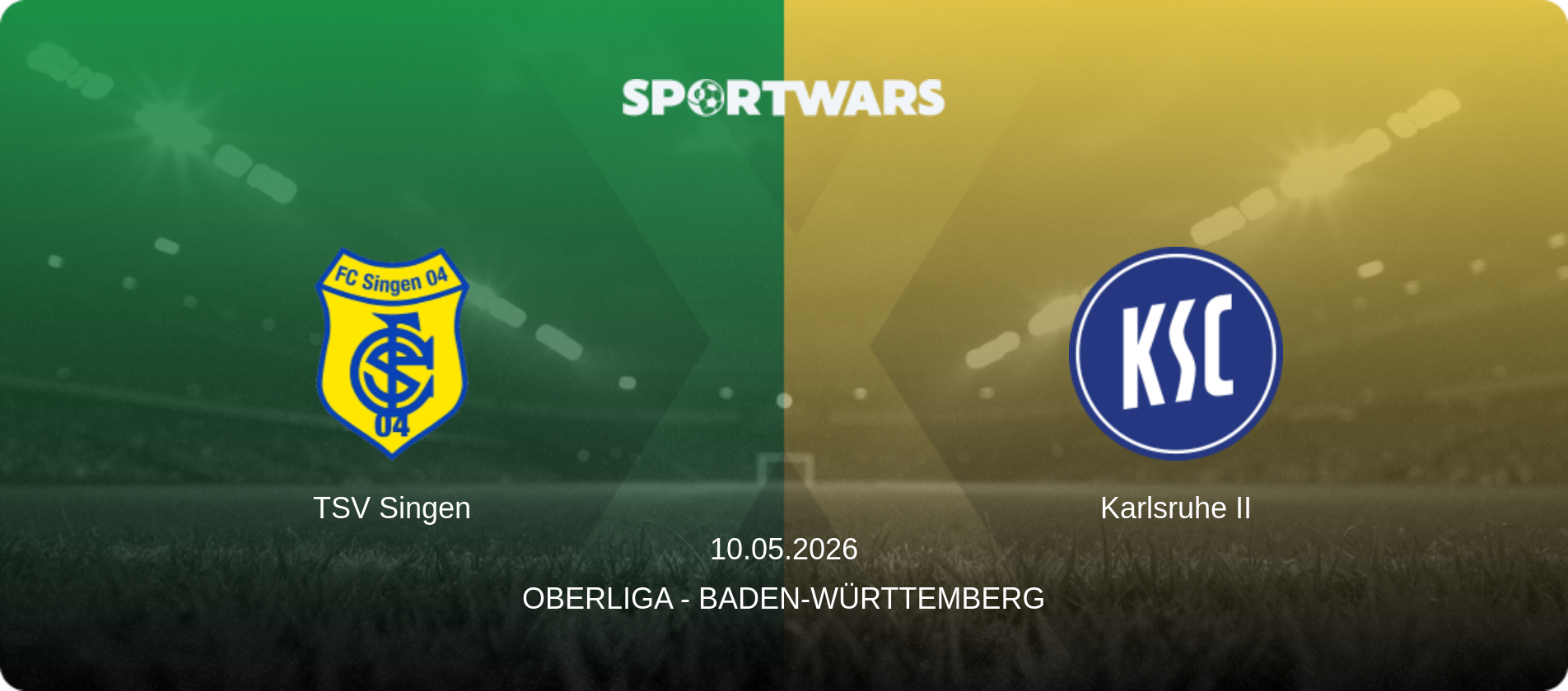 TSV Singen — Karlsruhe II, 10.05.2026 — Oberliga - Baden-Württemberg (match preview)
