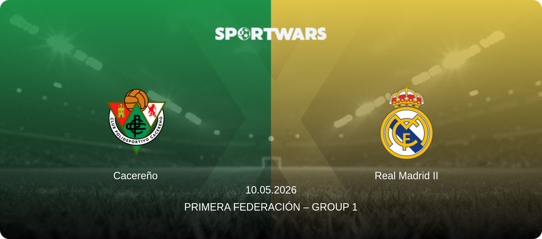Cacereño — Real Madrid II, 10.05.2026 — Primera Federación – Group 1 (match preview)