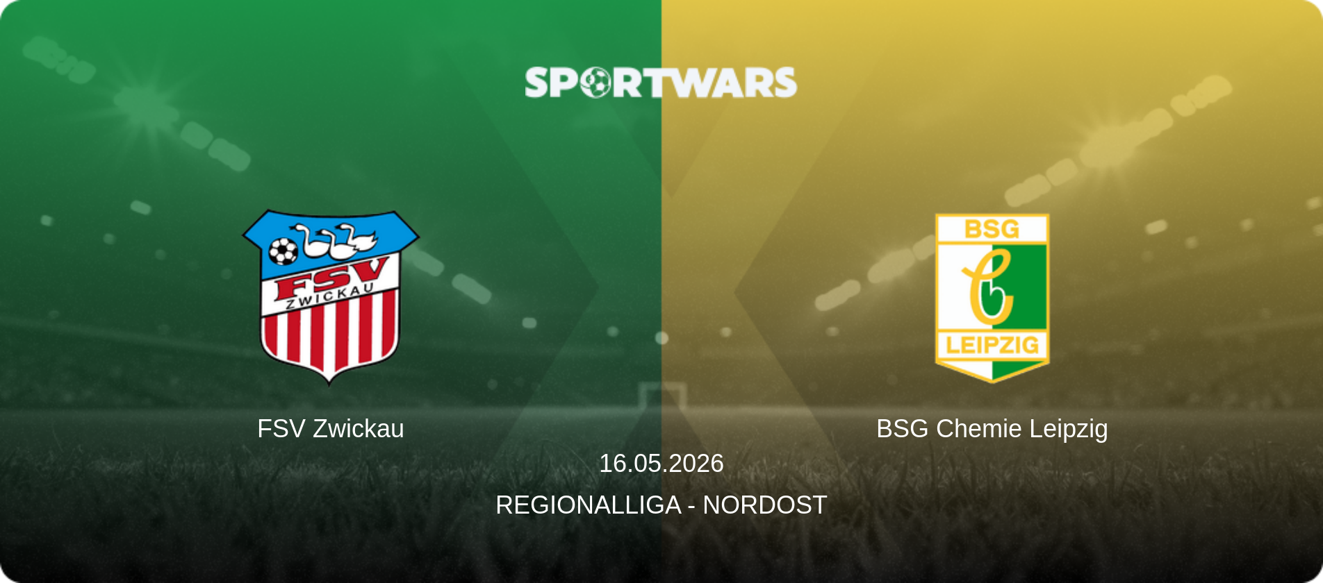 FSV Zwickau — BSG Chemie Leipzig, 16.05.2026 — Regionalliga - Nordost (match preview)