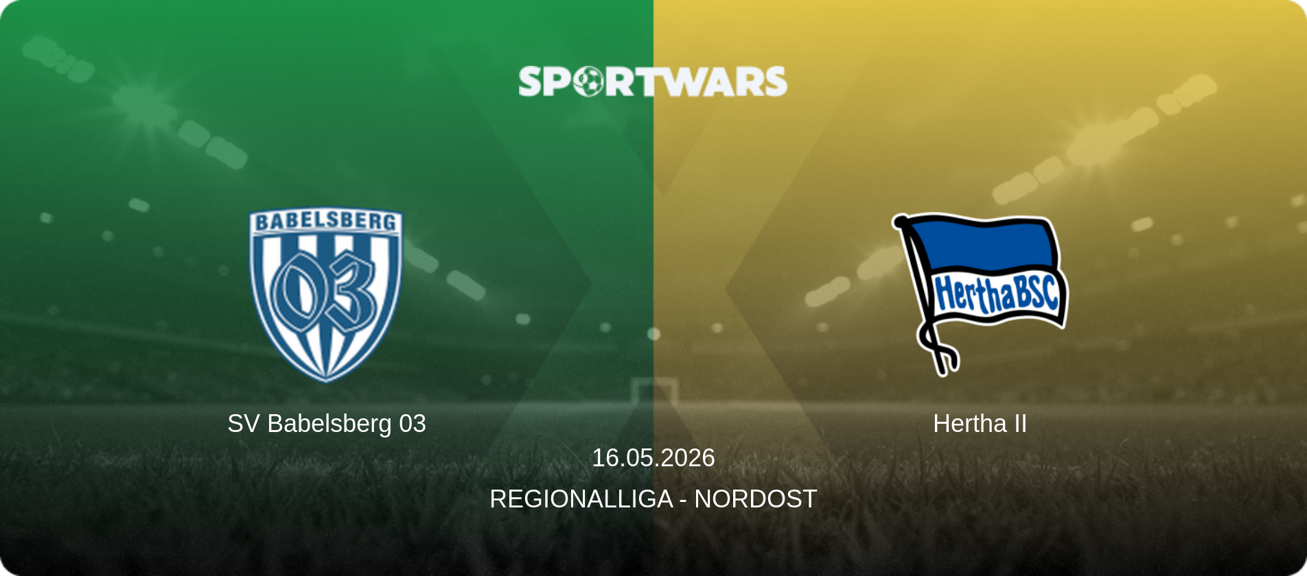 SV Babelsberg 03 — Hertha II, 16.05.2026 — Regionalliga - Nordost (match preview)