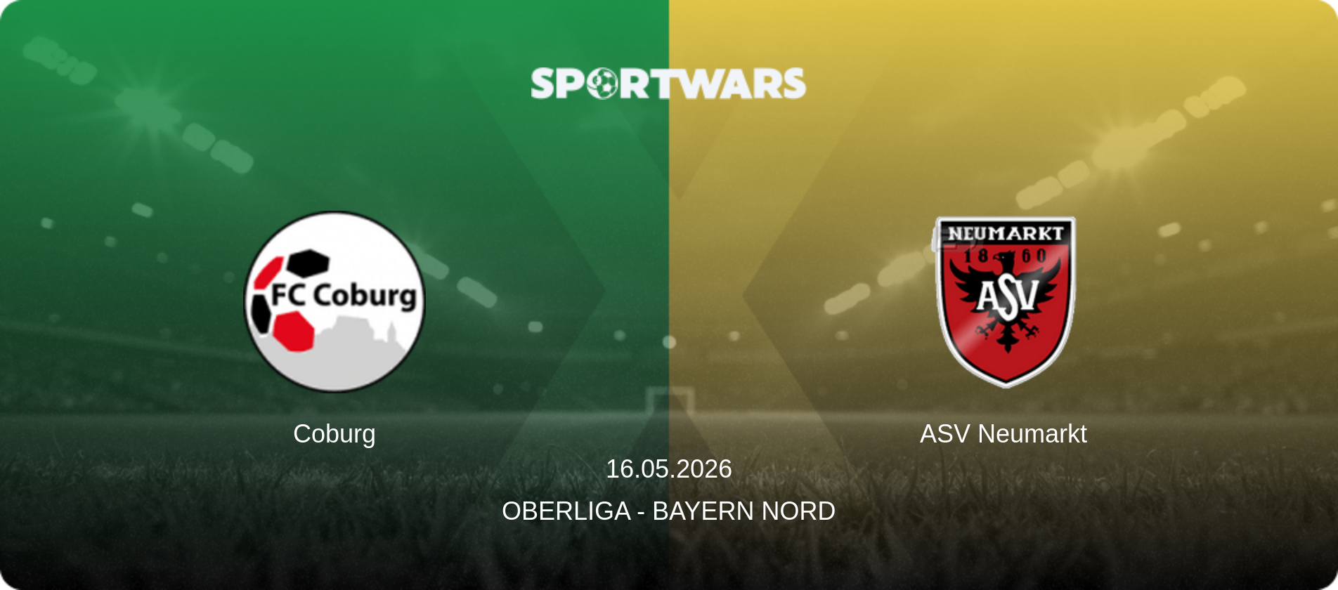 Coburg — ASV Neumarkt, 16.05.2026 — Oberliga - Bayern Nord (match preview)