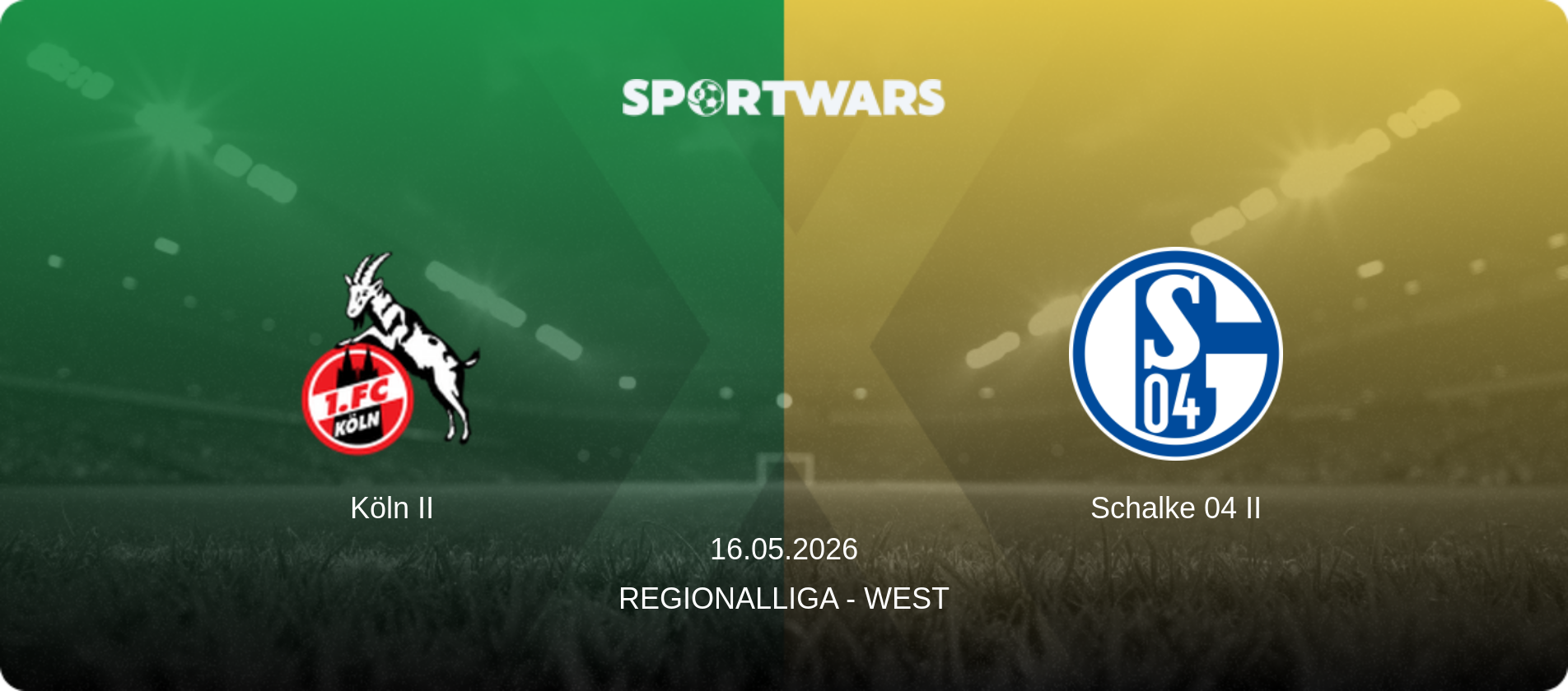 Köln II — Schalke 04 II, 16.05.2026 — Regionalliga - West (match preview)