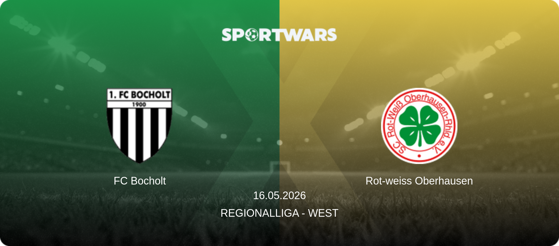 FC Bocholt — Rot-weiss Oberhausen, 16.05.2026 — Regionalliga - West (match preview)