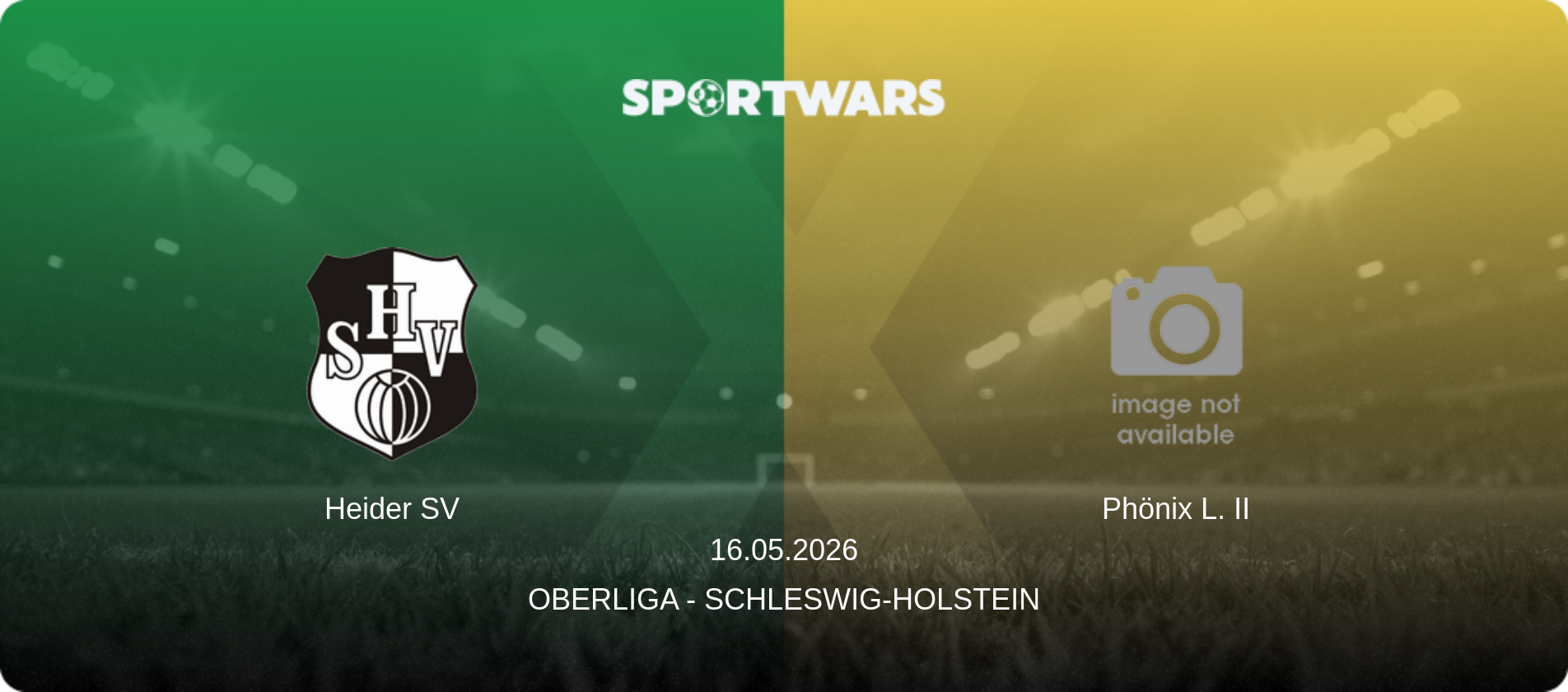 Heider SV — Phönix L. II, 16.05.2026 — Oberliga - Schleswig-Holstein (match preview)