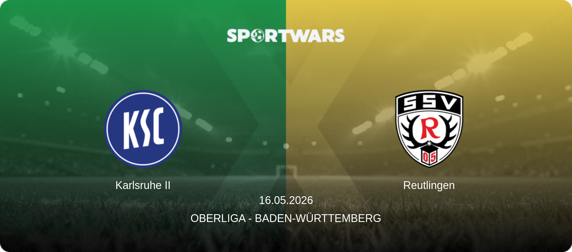 Karlsruhe II — Reutlingen, 16.05.2026 — Oberliga - Baden-Württemberg (match preview)