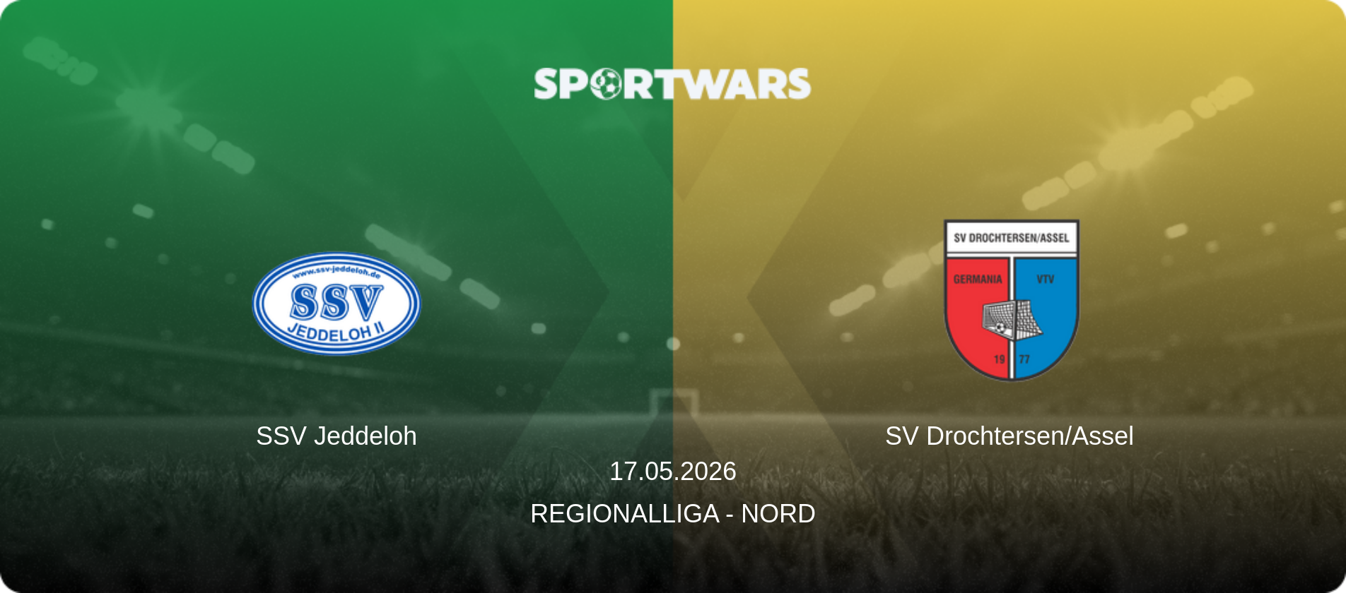 SSV Jeddeloh — SV Drochtersen/Assel, 17.05.2026 — Regionalliga - Nord (match preview)