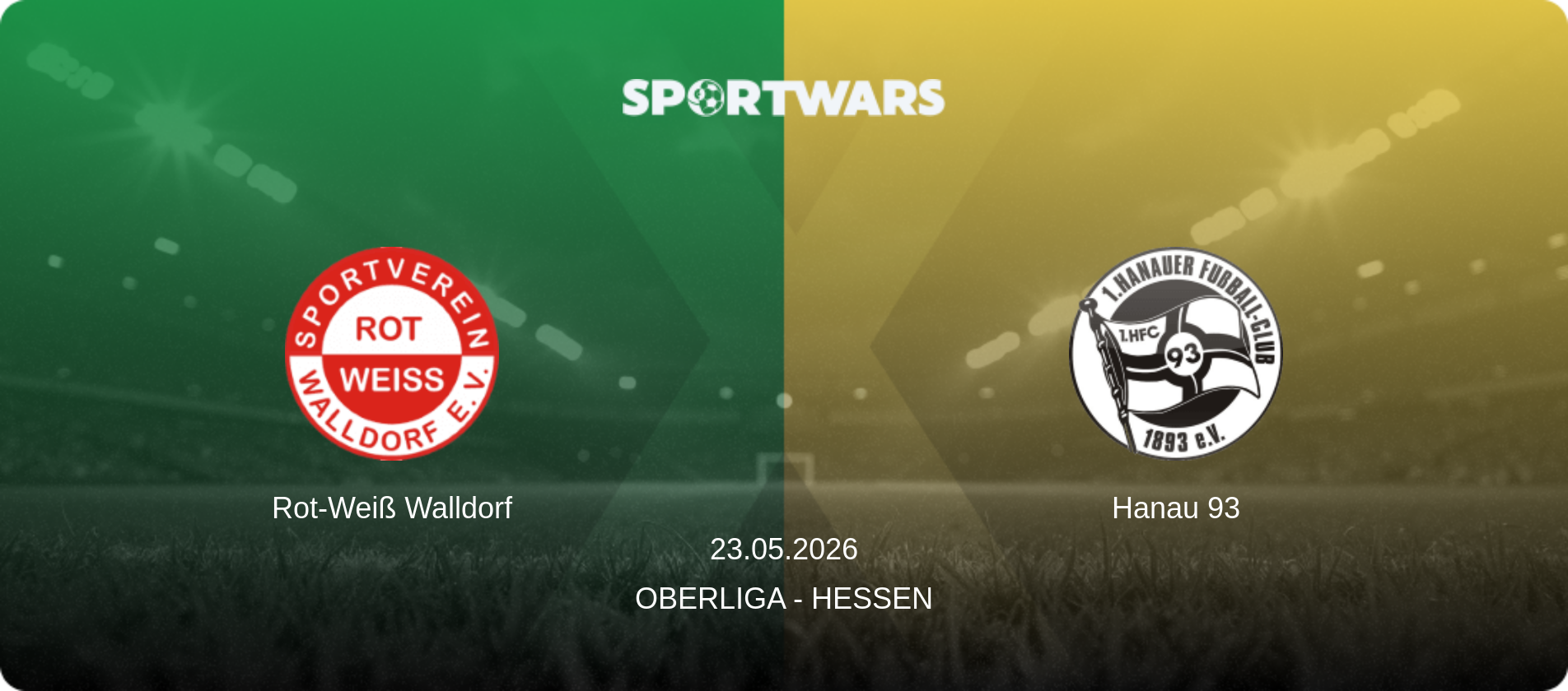 Rot-Weiß Walldorf — Hanau 93, 23.05.2026 — Oberliga - Hessen (match preview)