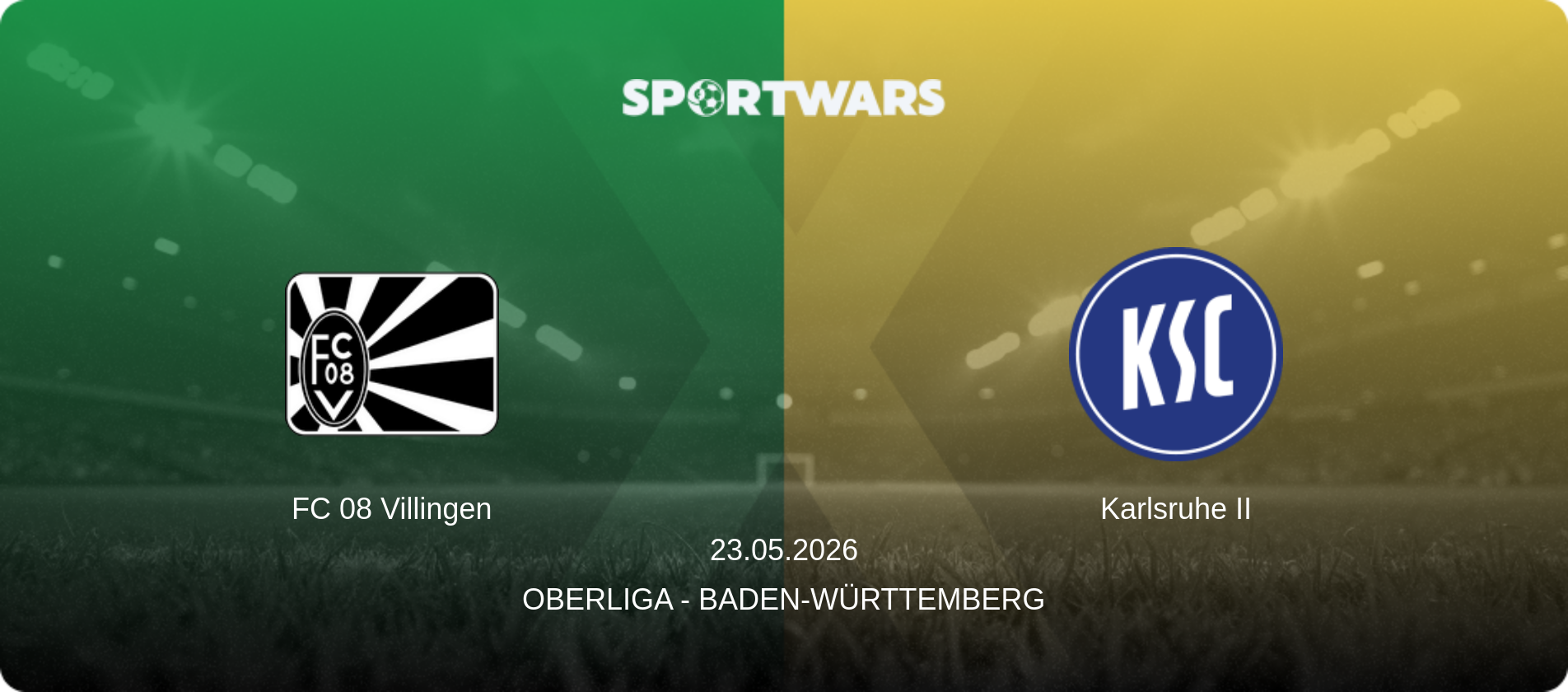 FC 08 Villingen — Karlsruhe II, 23.05.2026 — Oberliga - Baden-Württemberg (match preview)