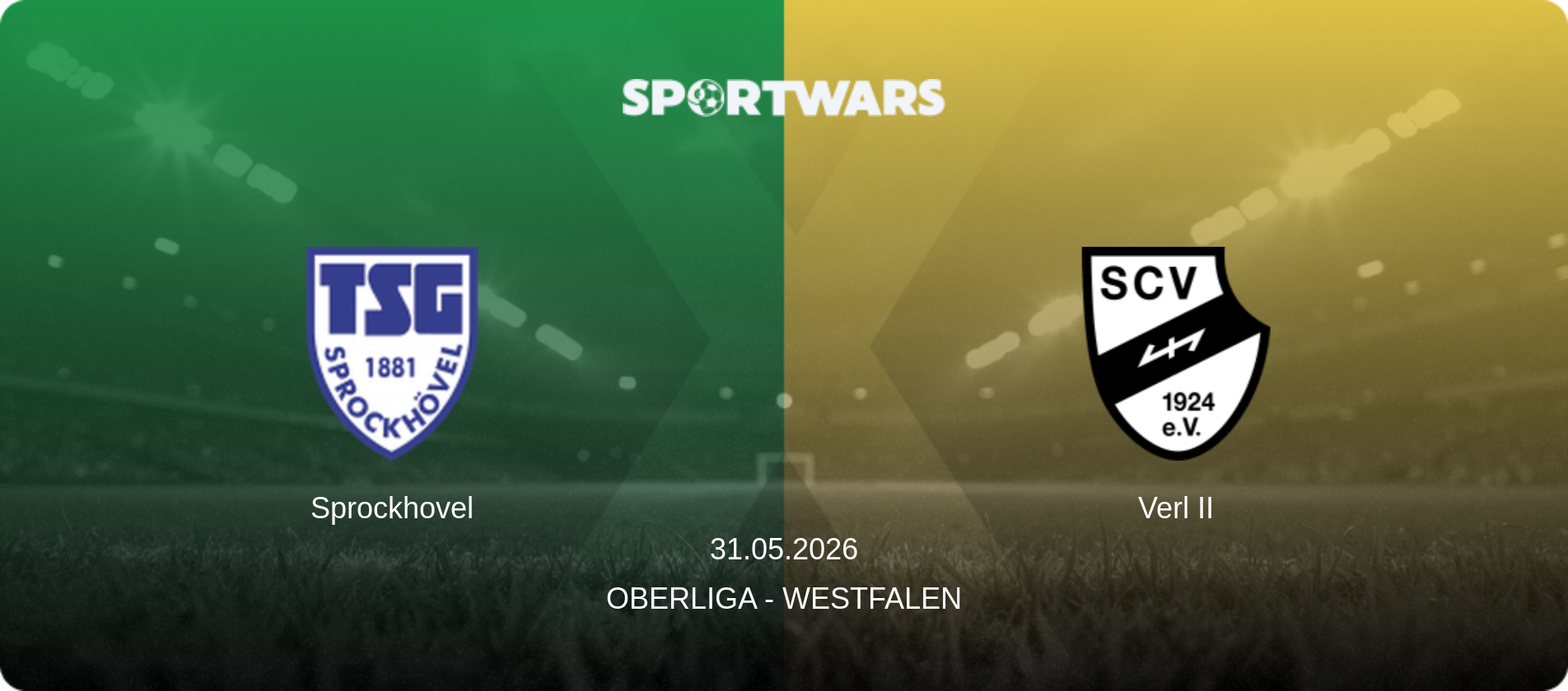 Sprockhovel — Verl II, 31.05.2026 — Oberliga - Westfalen (match preview)