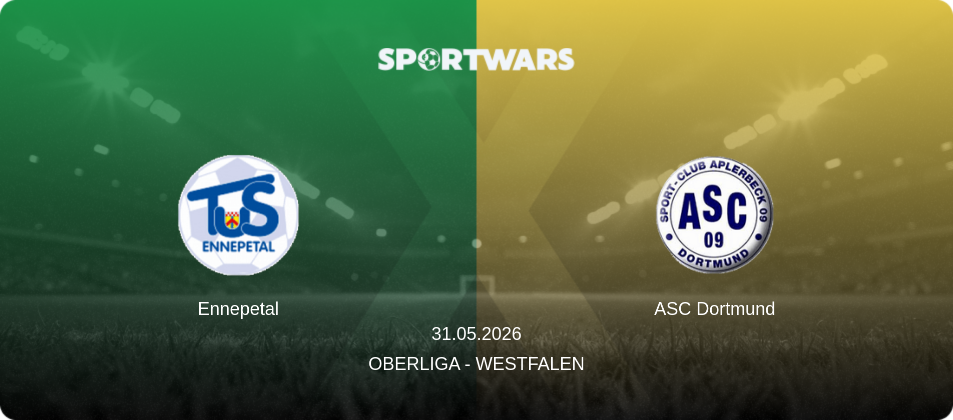 Ennepetal — ASC Dortmund, 31.05.2026 — Oberliga - Westfalen (match preview)