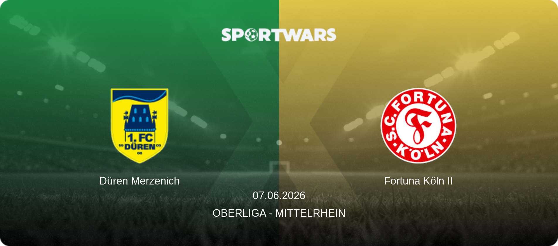 Düren Merzenich — Fortuna Köln II, 07.06.2026 — Oberliga - Mittelrhein (match preview)