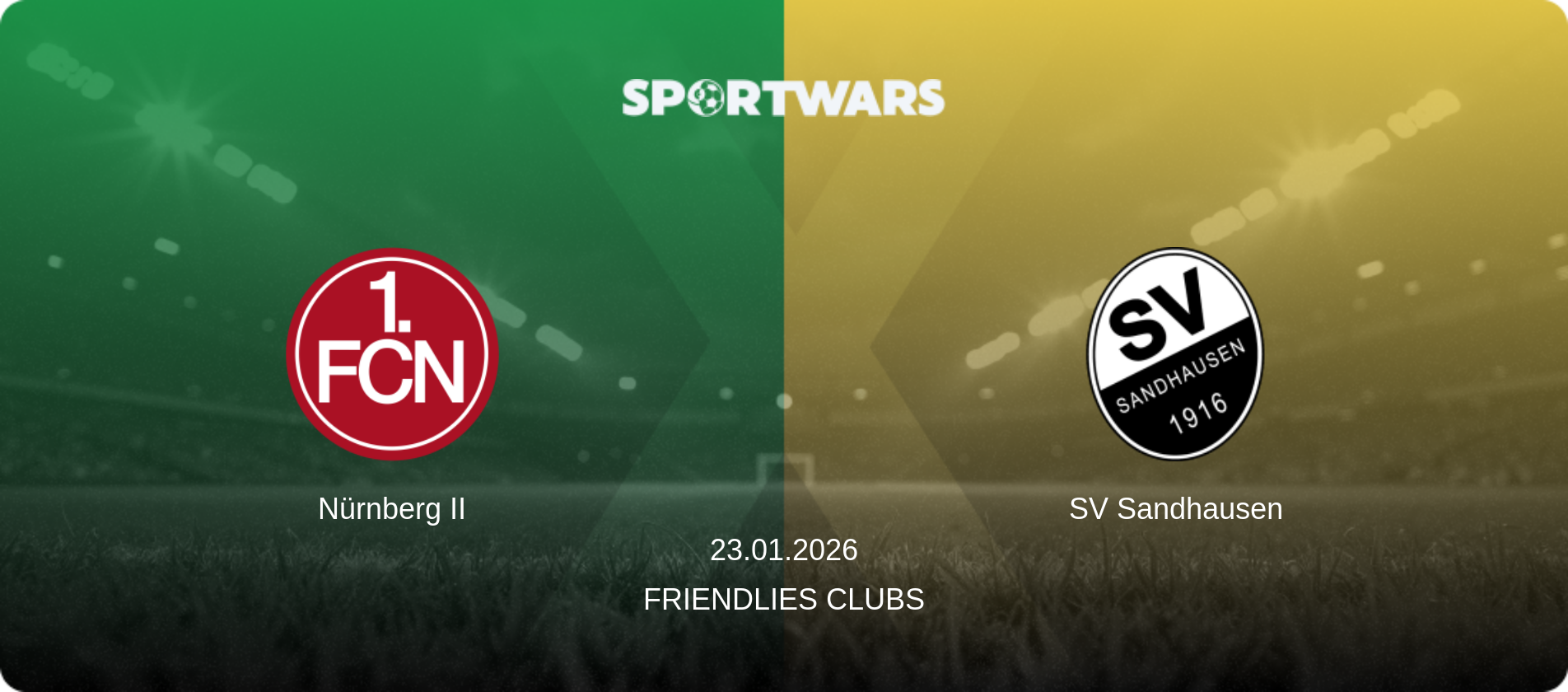Nürnberg II — SV Sandhausen, 23.01.2026 — Friendlies Clubs (match preview)
