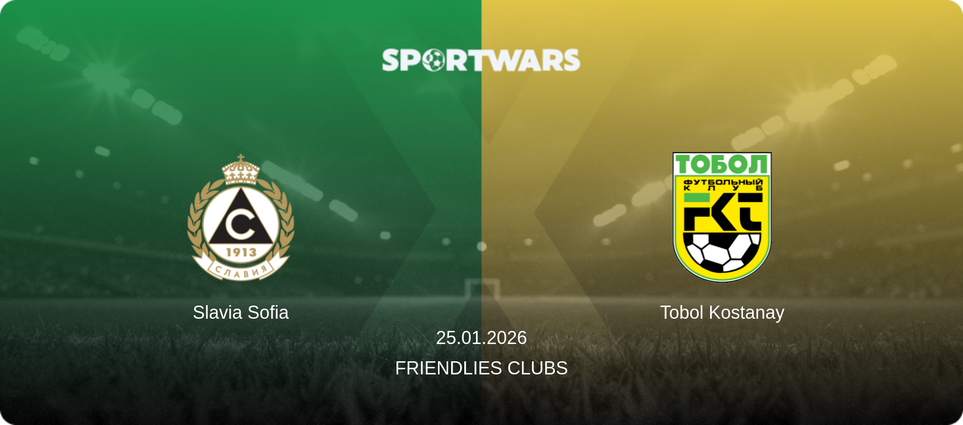 Slavia Sofia — Tobol Kostanay, 25.01.2026 — Friendlies Clubs (match preview)