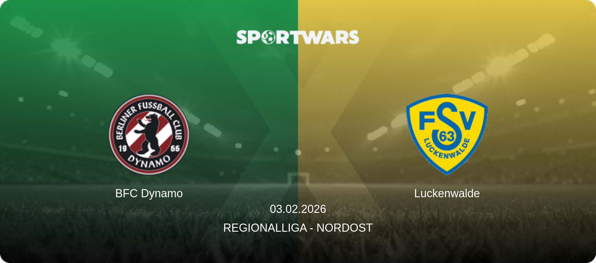 BFC Dynamo — Luckenwalde, 03.02.2026 — Regionalliga - Nordost (match preview)