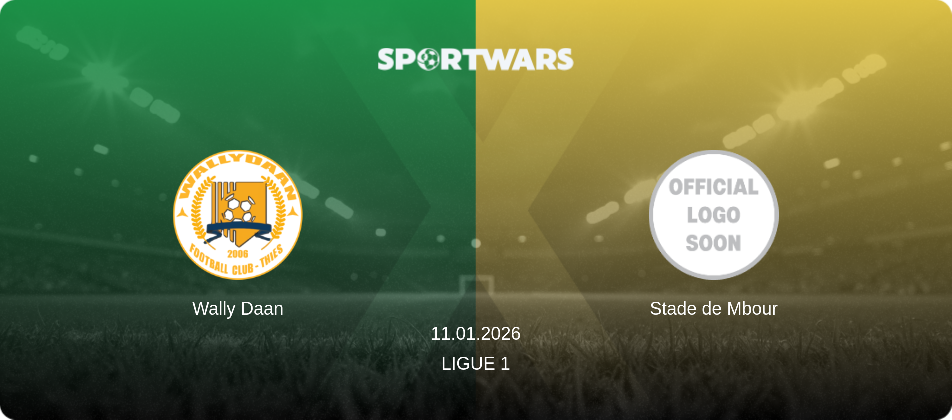 Wally Daan — Stade de Mbour, 11.01.2026 — Ligue 1 (match preview)