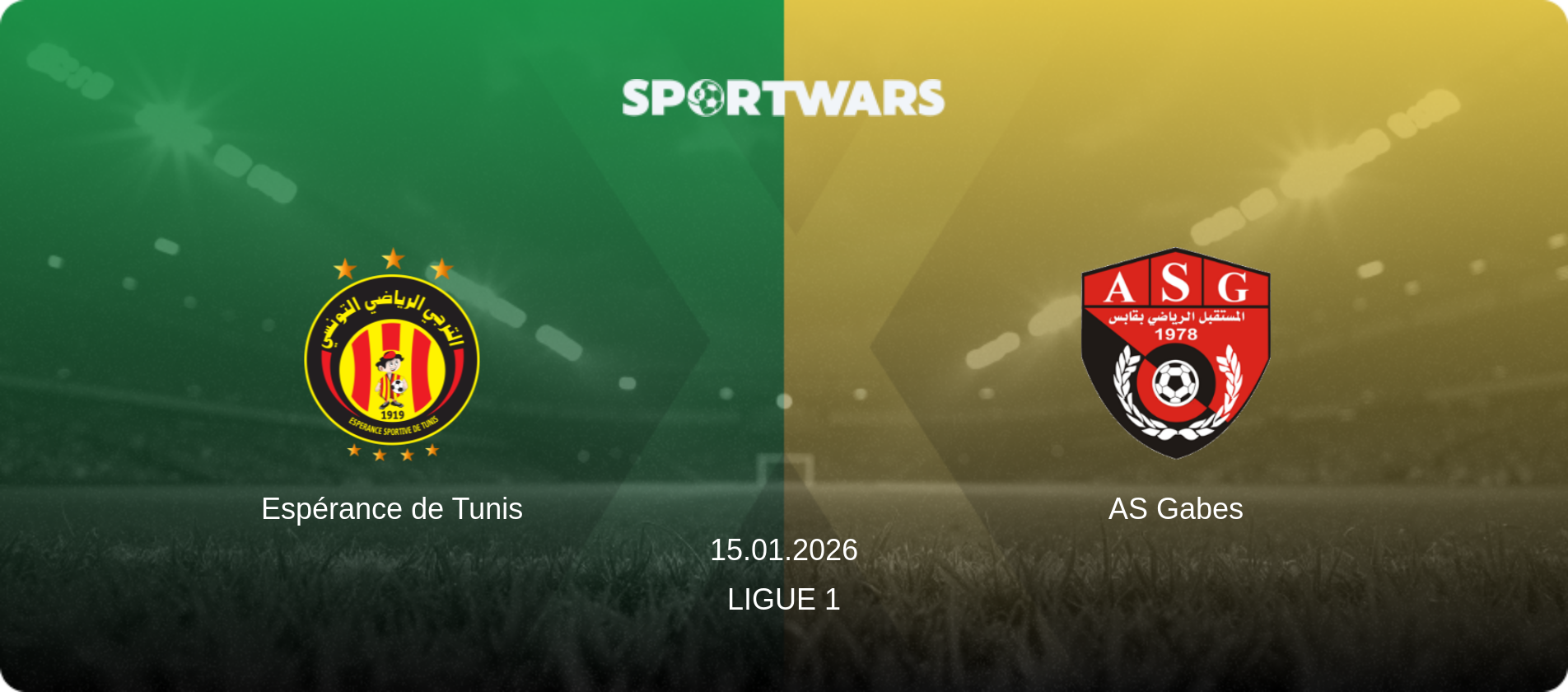 Espérance de Tunis — AS Gabes, 15.01.2026 — Ligue 1 (match preview)