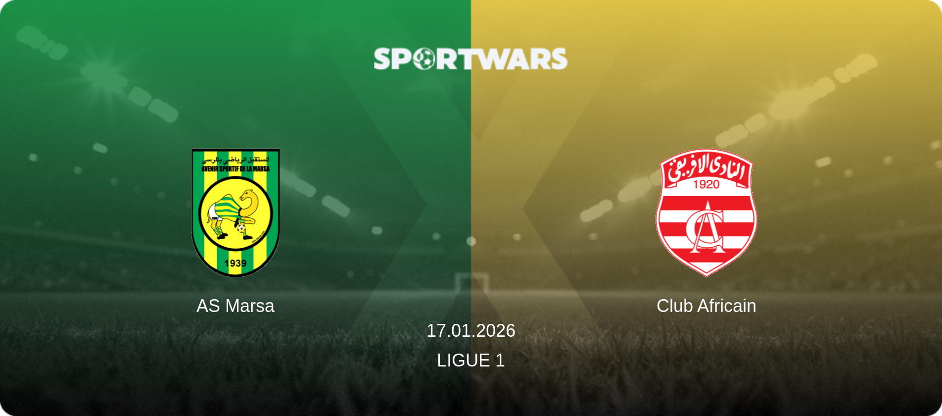 AS Marsa — Club Africain, 17.01.2026 — Ligue 1 (match preview)