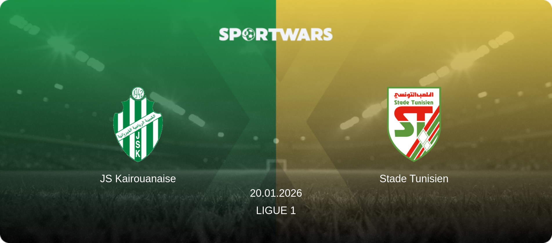 JS Kairouanaise — Stade Tunisien, 20.01.2026 — Ligue 1 (match preview)