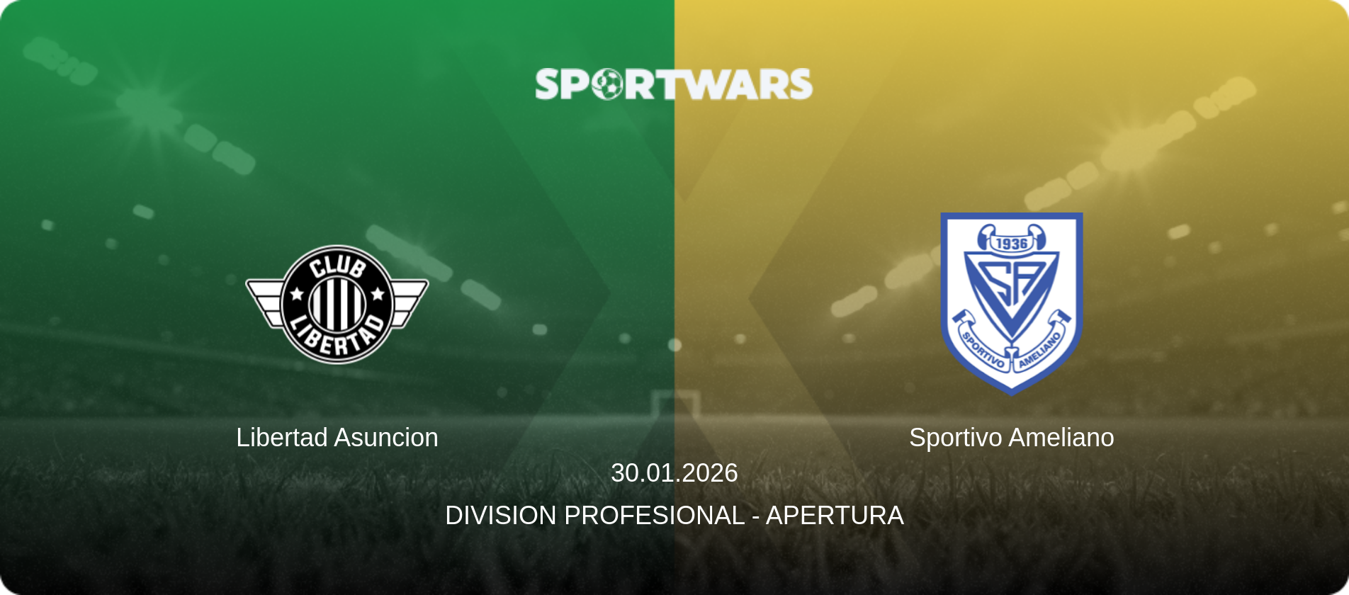 Libertad Asuncion — Sportivo Ameliano, 30.01.2026 — Division Profesional - Apertura (match preview)