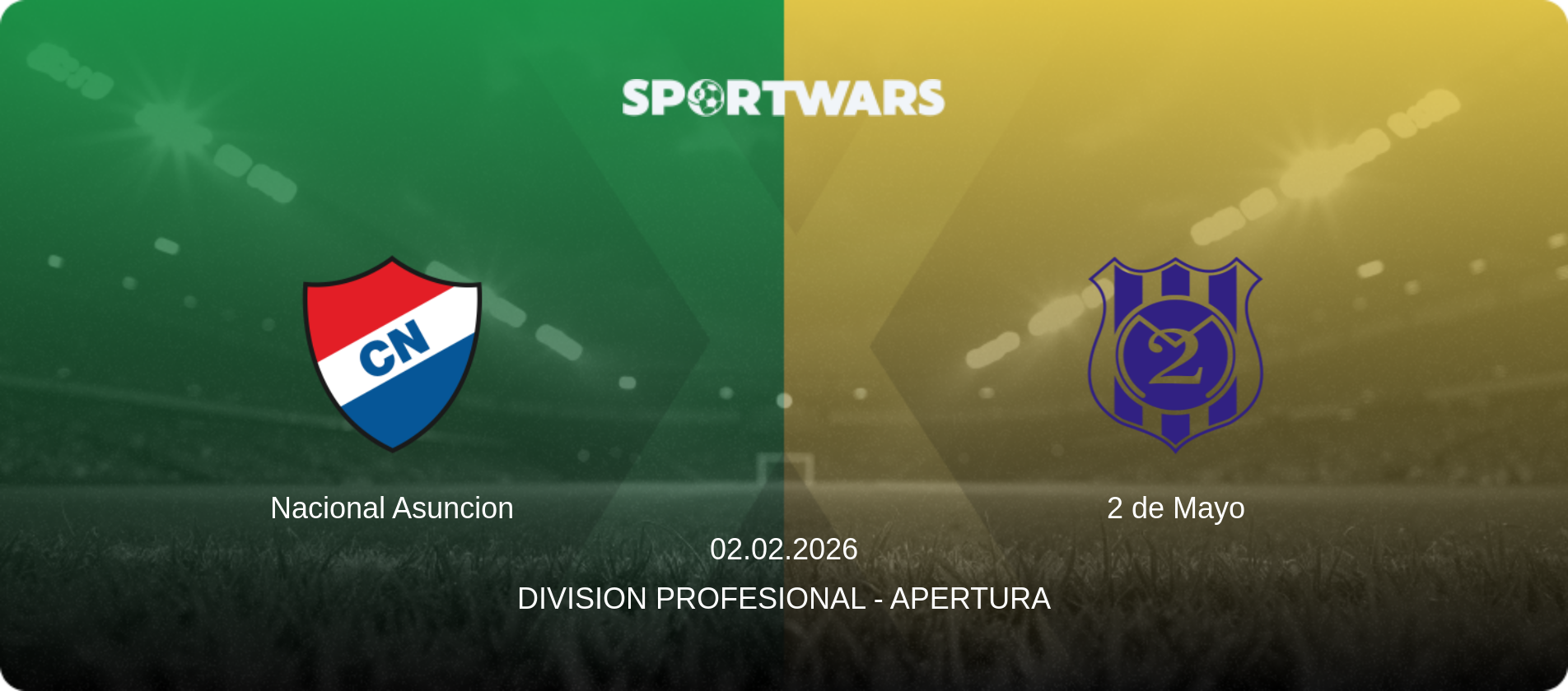 Nacional Asuncion — 2 de Mayo, 02.02.2026 — Division Profesional - Apertura (match preview)