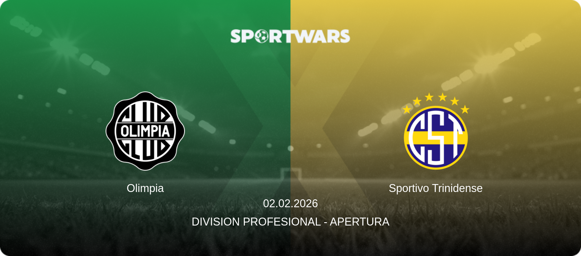 Olimpia — Sportivo Trinidense, 02.02.2026 — Division Profesional - Apertura (match preview)