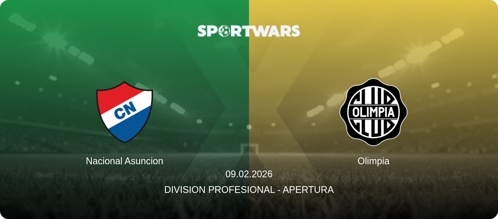 Nacional Asuncion — Olimpia, 09.02.2026 — Division Profesional - Apertura (match preview)