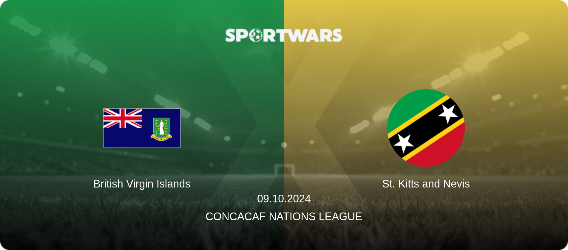 British Virgin Islands — St. Kitts and Nevis, 09.10.2024 — CONCACAF Nations League (match preview)