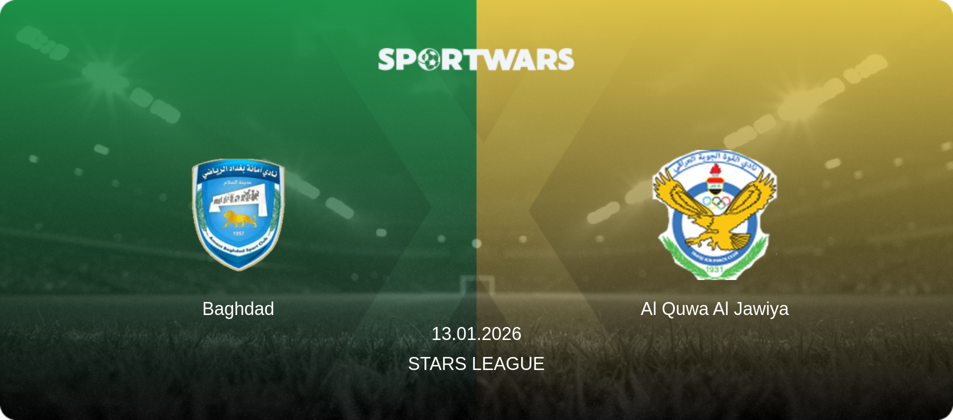 Baghdad — Al Quwa Al Jawiya, 13.01.2026 — Stars League (match preview)