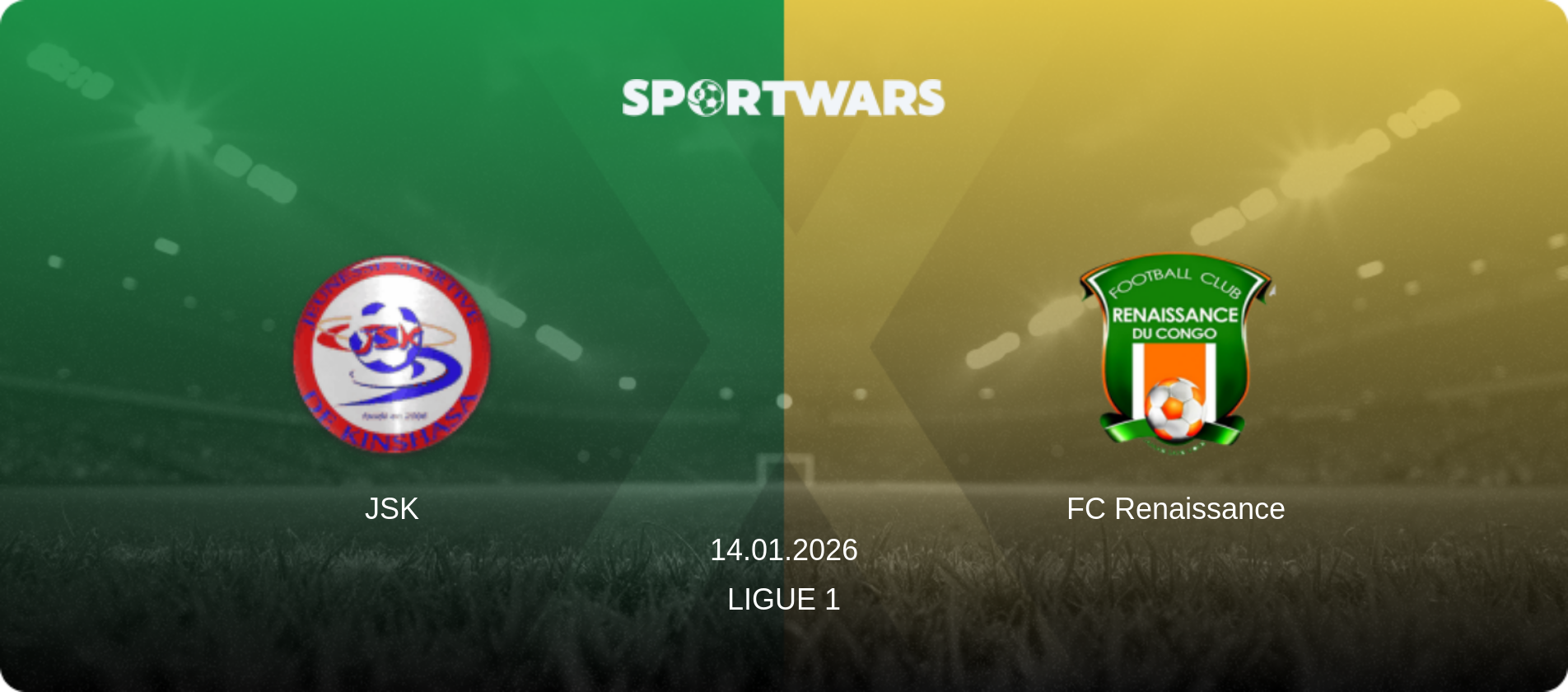 JSK — FC Renaissance, 14.01.2026 — Ligue 1 (match preview)