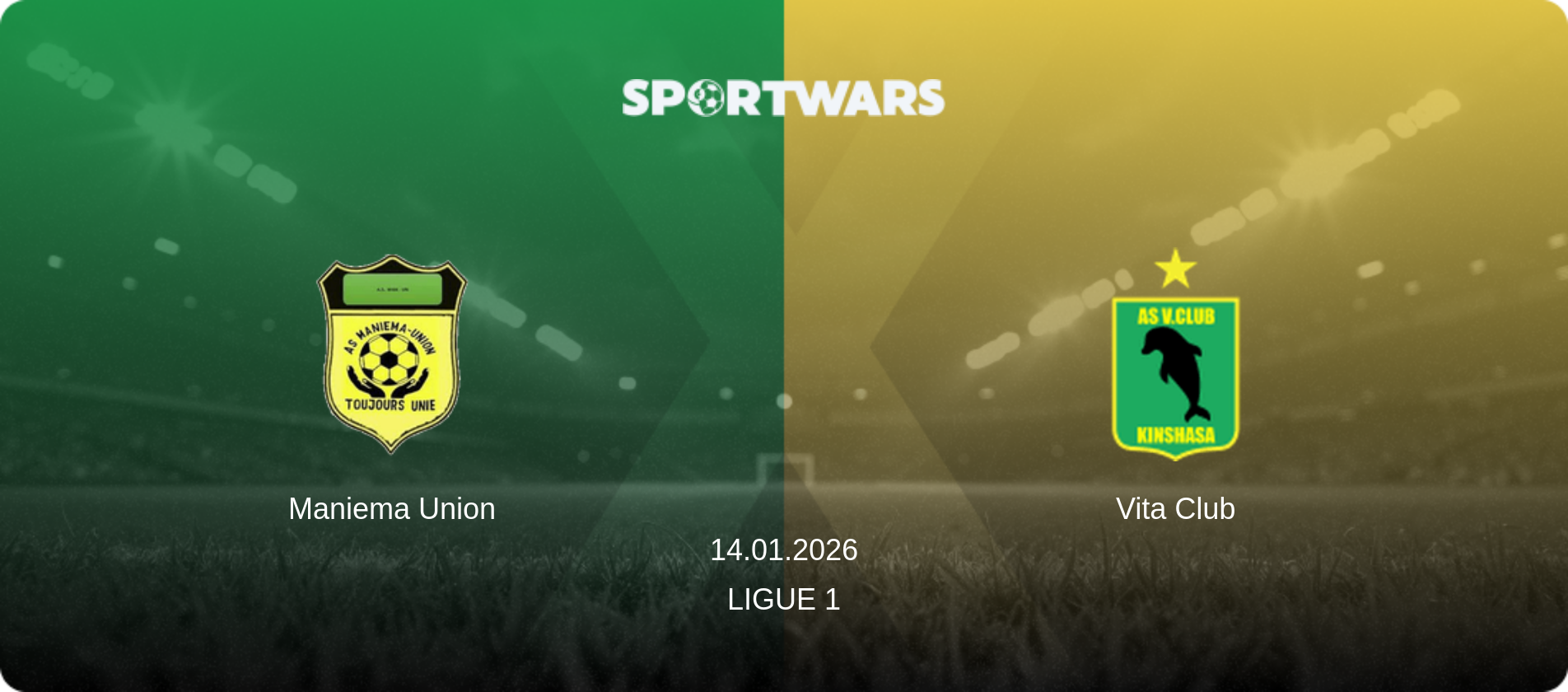 Maniema Union — Vita Club, 14.01.2026 — Ligue 1 (match preview)
