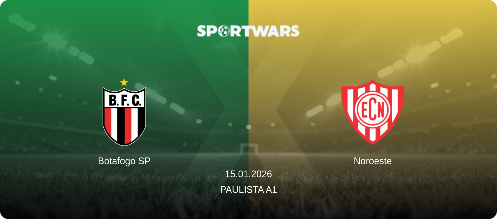 Botafogo SP — Noroeste, 15.01.2026 — Paulista A1 (match preview)