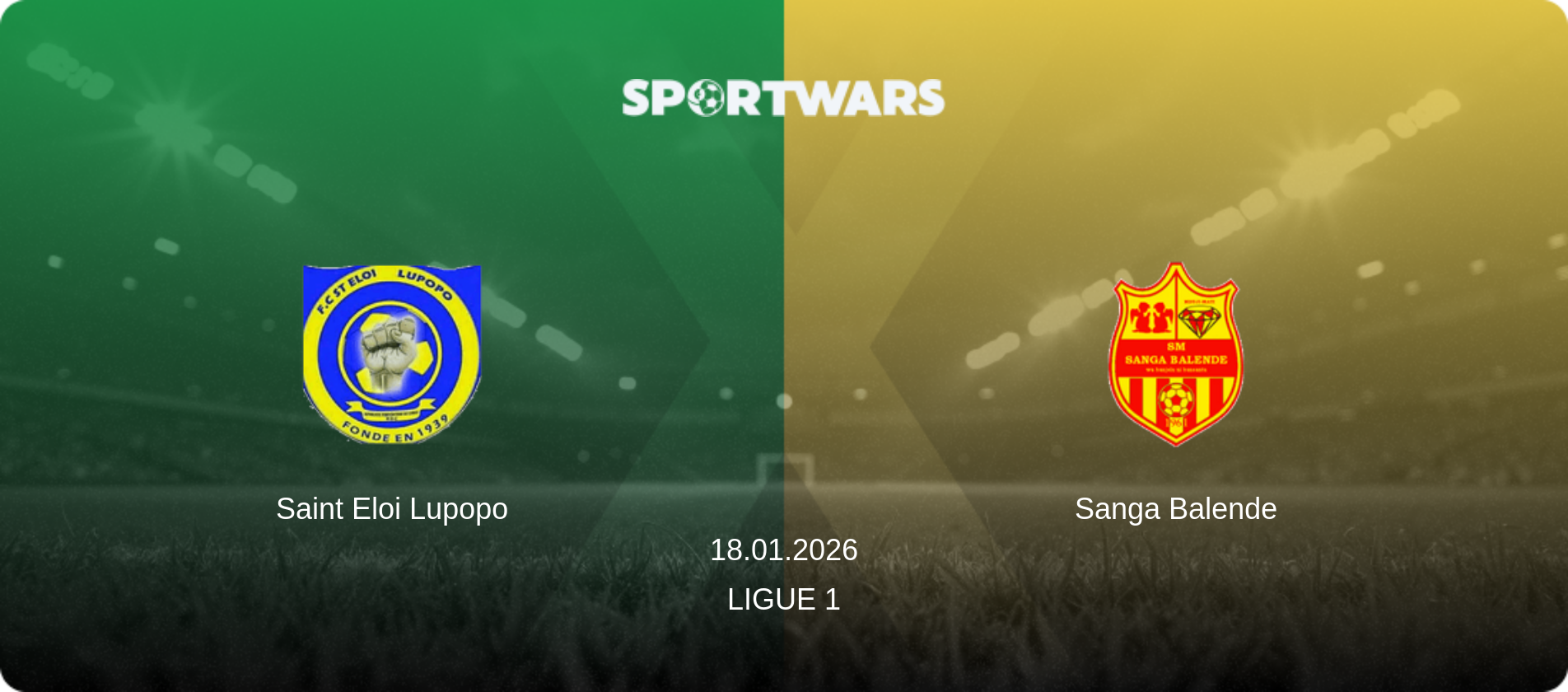 Saint Eloi Lupopo — Sanga Balende, 18.01.2026 — Ligue 1 (match preview)