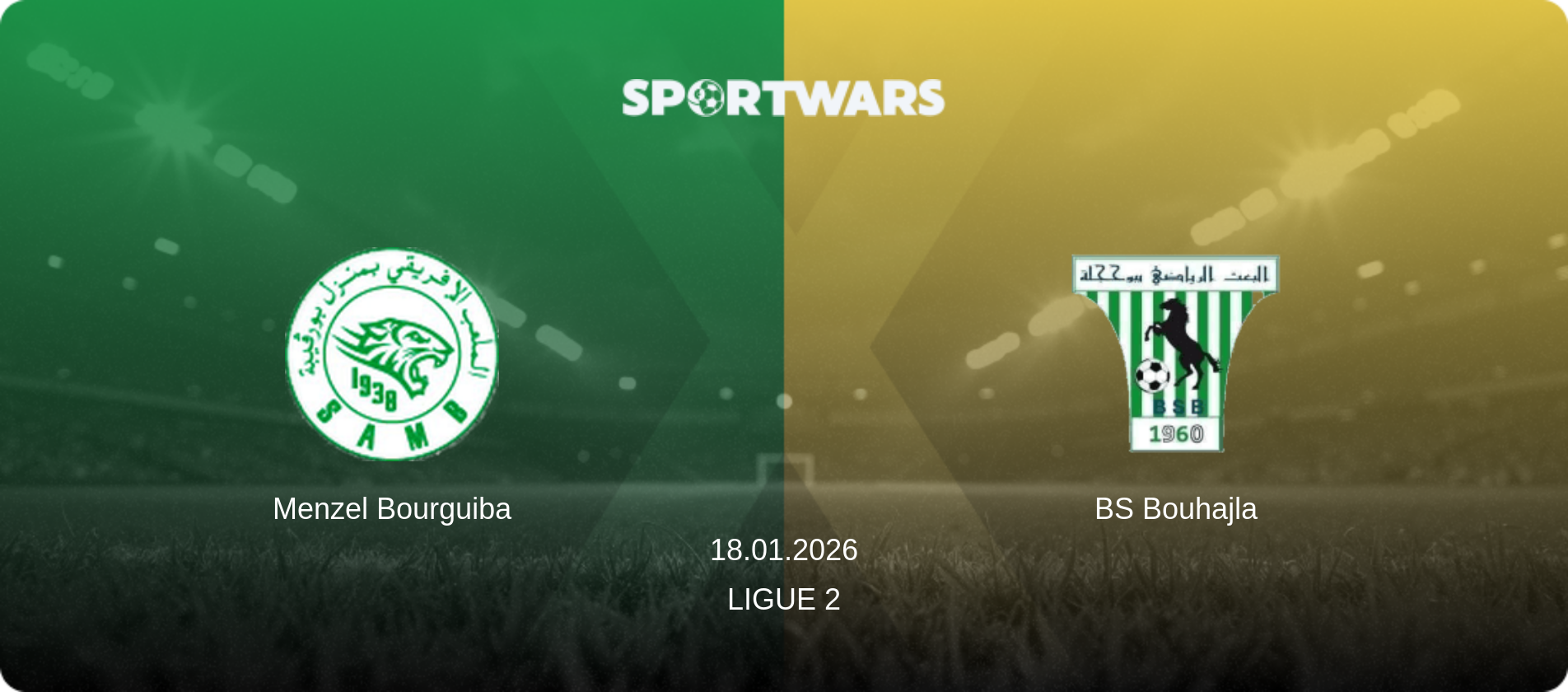 Menzel Bourguiba — BS Bouhajla, 18.01.2026 — Ligue 2 (match preview)