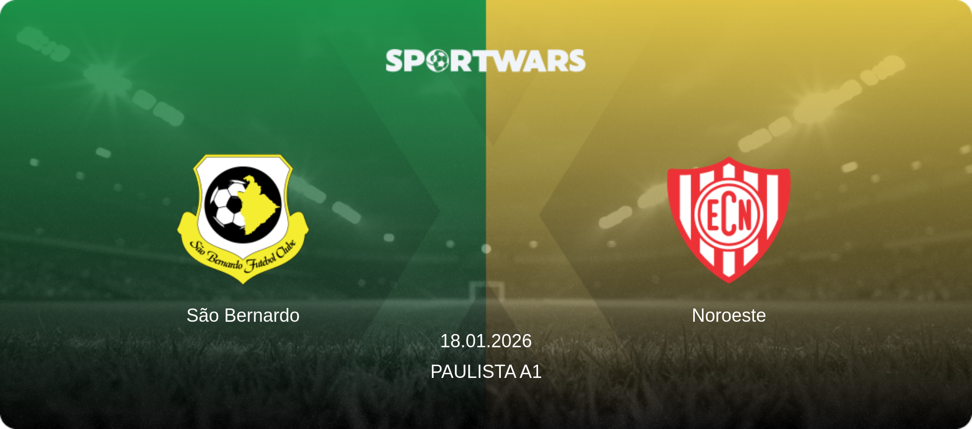 São Bernardo — Noroeste, 18.01.2026 — Paulista A1 (match preview)