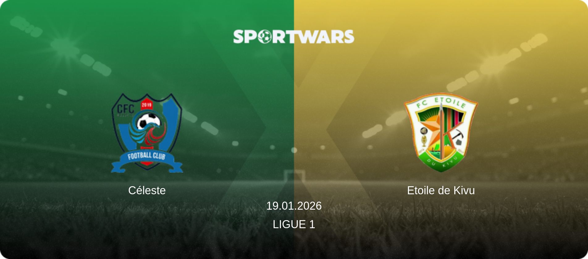 Céleste — Etoile de Kivu, 19.01.2026 — Ligue 1 (match preview)