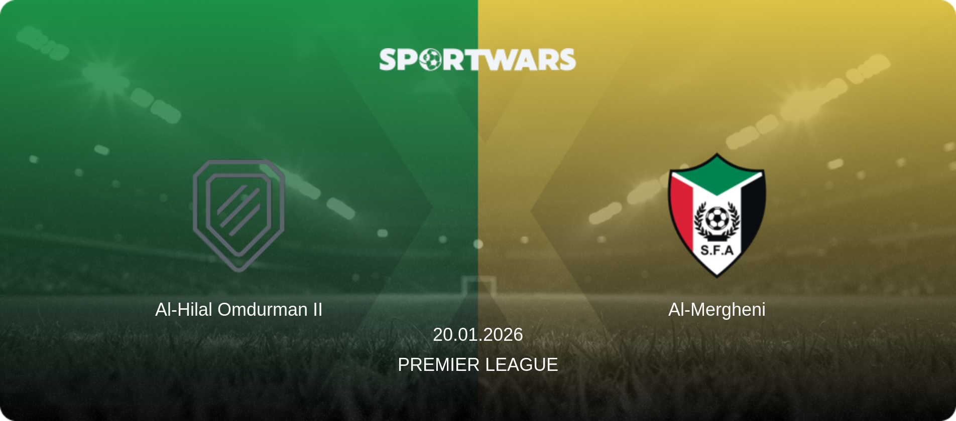 Al-Hilal Omdurman II — Al-Mergheni, 20.01.2026 — Premier League (match preview)