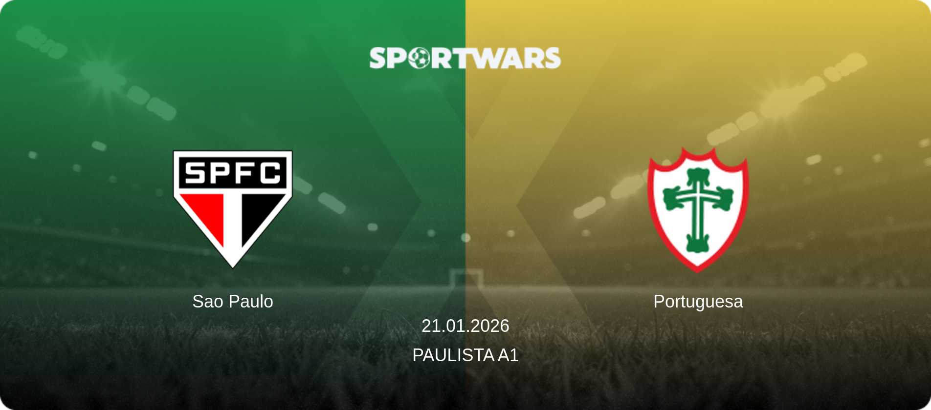 Sao Paulo — Portuguesa, 21.01.2026 — Paulista A1 (match preview)