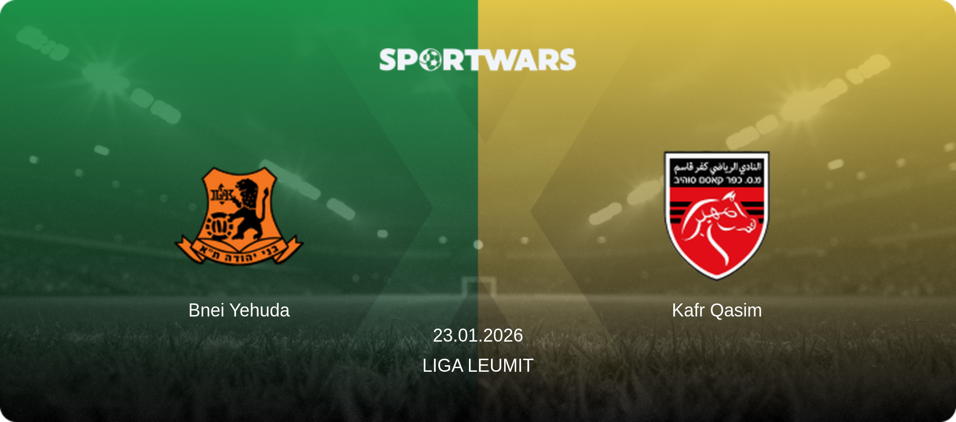 Bnei Yehuda — Kafr Qasim, 23.01.2026 — Liga Leumit (match preview)