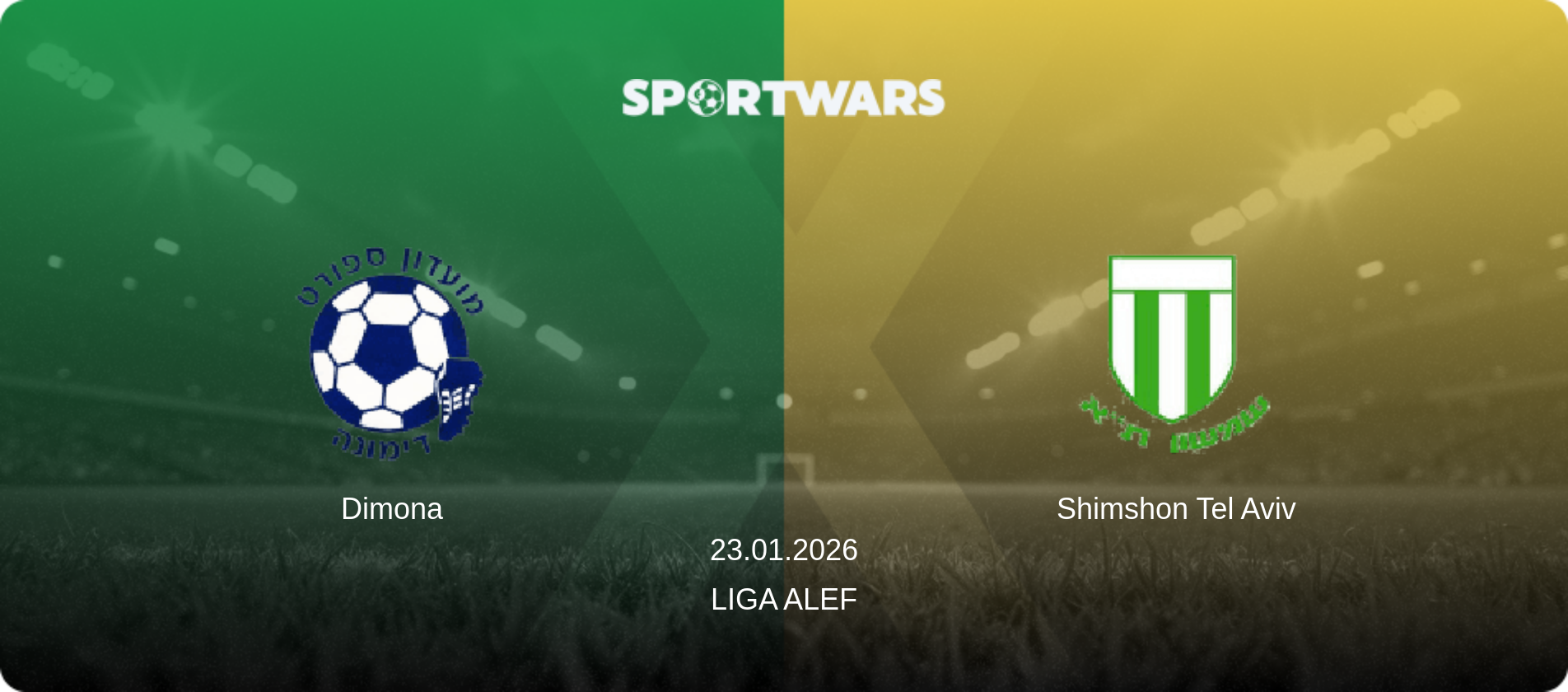 Dimona — Shimshon Tel Aviv, 23.01.2026 — Liga Alef (match preview)