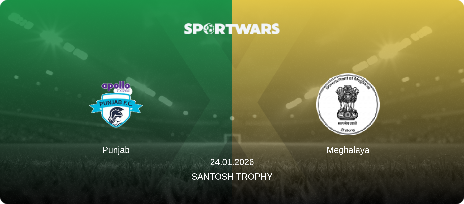 Punjab — Meghalaya, 24.01.2026 — Santosh Trophy (match preview)