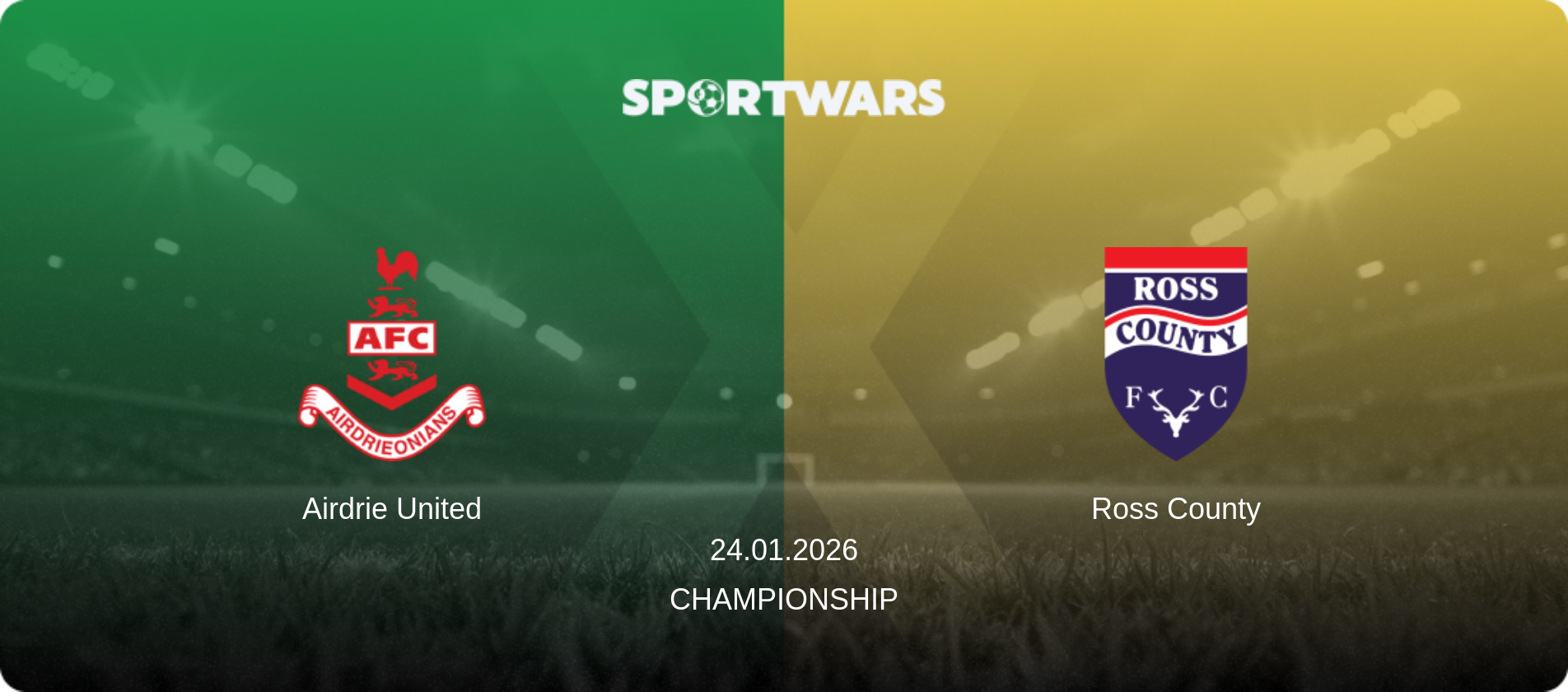Airdrie United — Ross County, 24.01.2026 — Championship (match preview)