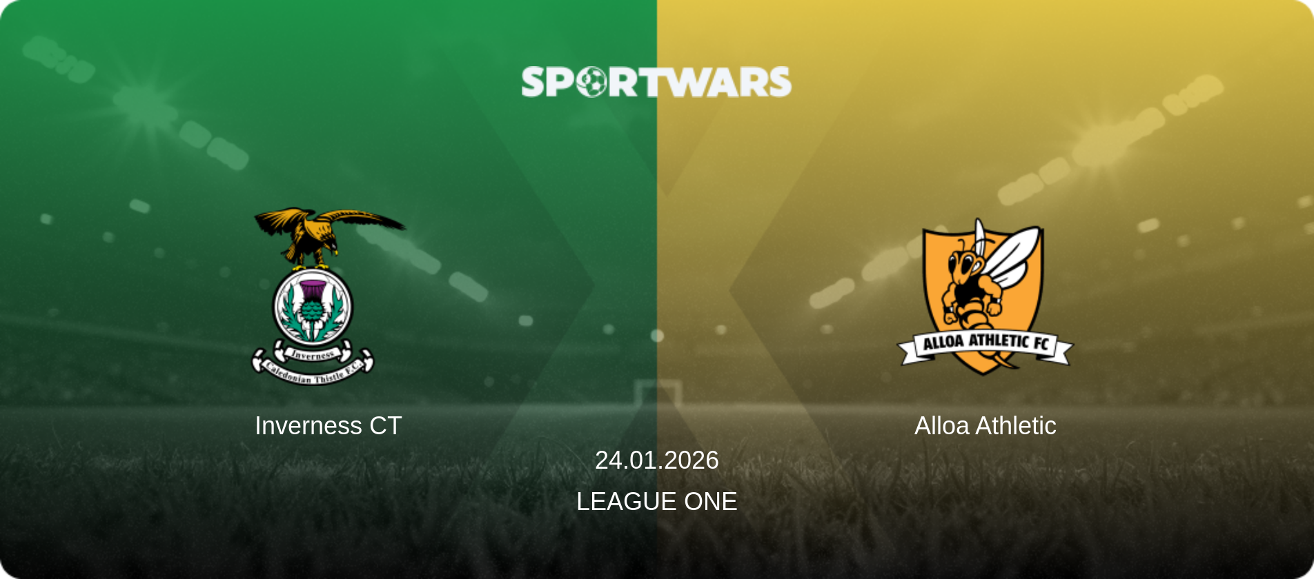 Inverness CT — Alloa Athletic, 24.01.2026 — League One (match preview)